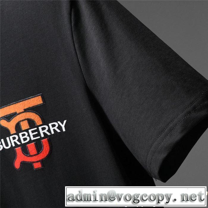 2019春夏も引き続き人気セール 今年流大人っぽさ バーバリー BURBERRY Tシャツ/ティーシャツ 2色可選