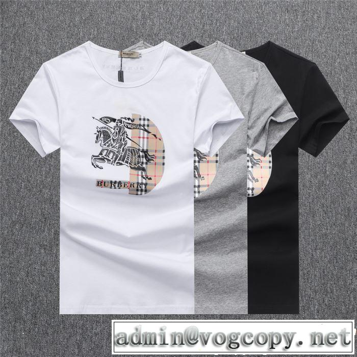 3色可選 2019年春夏のトレンドアイテム 風通しのよい バーバリー BURBERRY Tシャツ/ティーシャツ