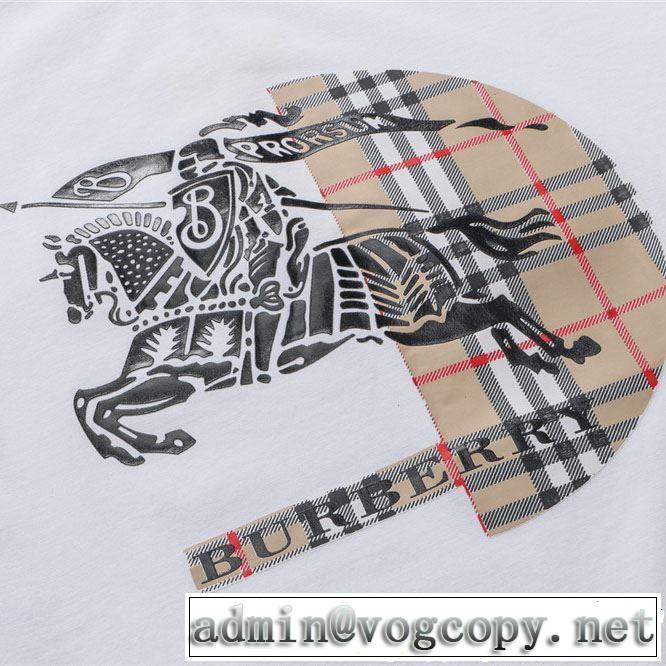 3色可選 2019年春夏のトレンドアイテム 風通しのよい バーバリー BURBERRY Tシャツ/ティーシャツ