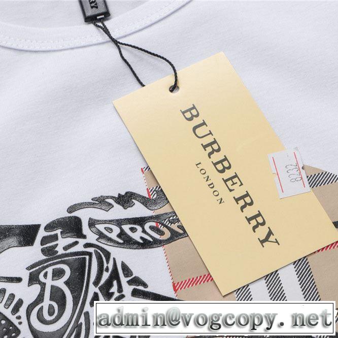 3色可選 2019年春夏のトレンドアイテム 風通しのよい バーバリー BURBERRY Tシャツ/ティーシャツ