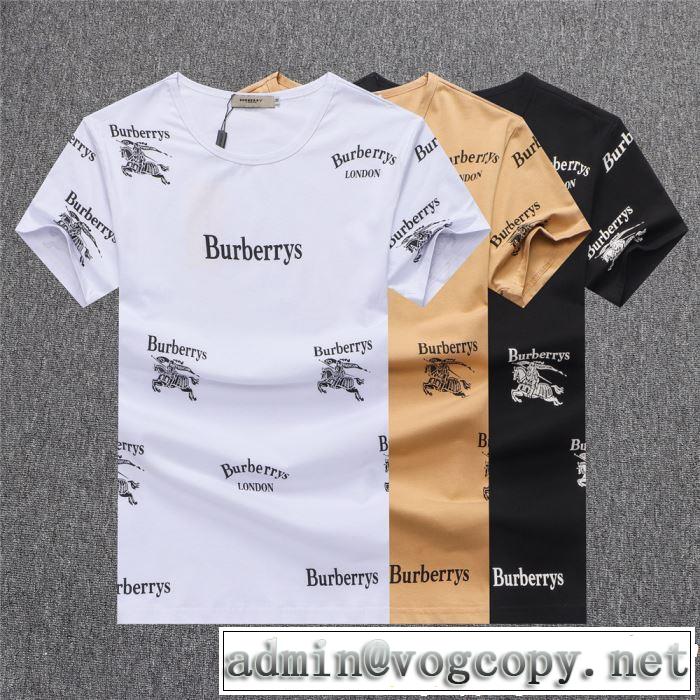 きれいめ上品に バーバリー BURBERRY Tシャツ/ティーシャツ 3色可選 2019年最新ファッション