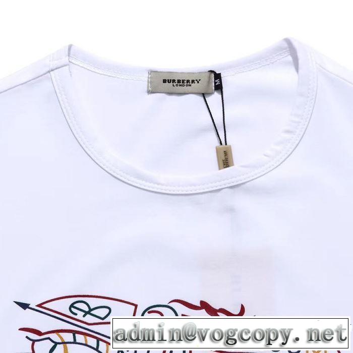 BURBERRY Tシャツ/ティーシャツ 3色可選 2019夏色っぽさ おしゃれデザインも大人気 バーバリー