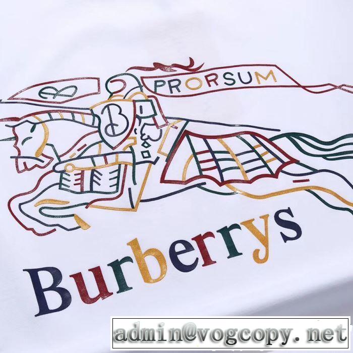 BURBERRY Tシャツ/ティーシャツ 3色可選 2019夏色っぽさ おしゃれデザインも大人気 バーバリー
