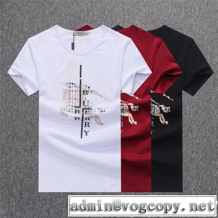 Tシャツ/ティーシャツ 3色可選 おしゃれな夏ファッション2019 快適な着心地 バーバリー BURBERRY