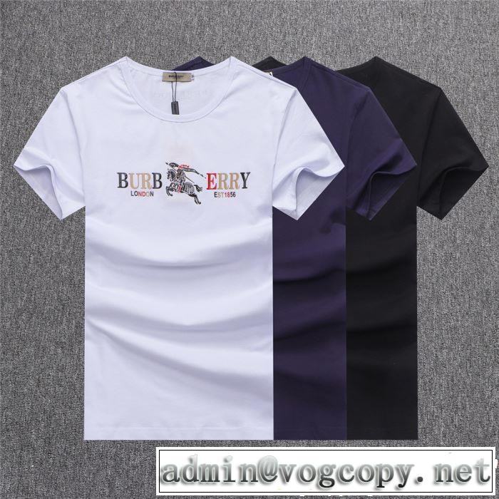 2色可選 大人カジュアル夏ファッション2019 バーバリー BURBERRY Tシャツ/ティーシャツ