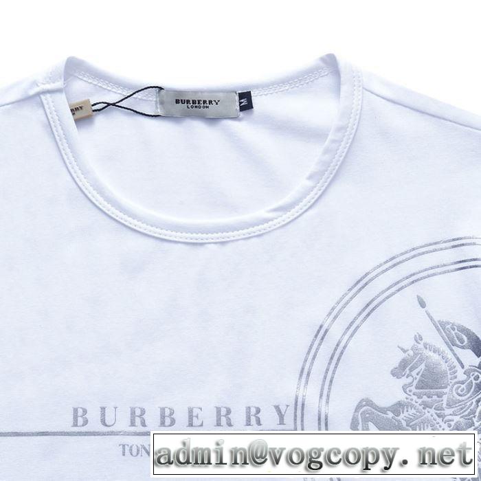 2019年の春夏に着たい 大人っぽく仕上げ バーバリー BURBERRY Tシャツ/ティーシャツ 3色可選