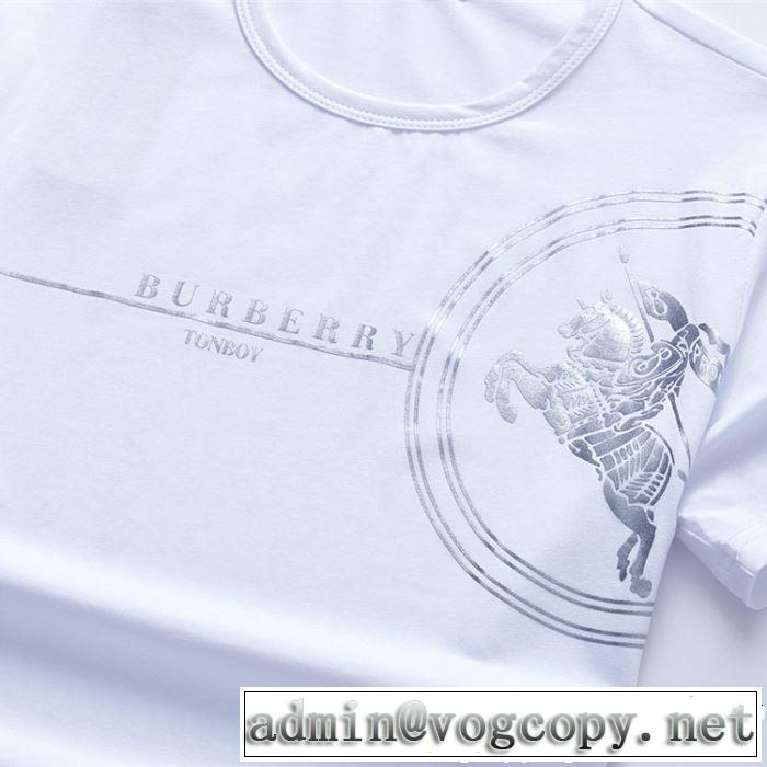 2019年の春夏に着たい 大人っぽく仕上げ バーバリー BURBERRY Tシャツ/ティーシャツ 3色可選
