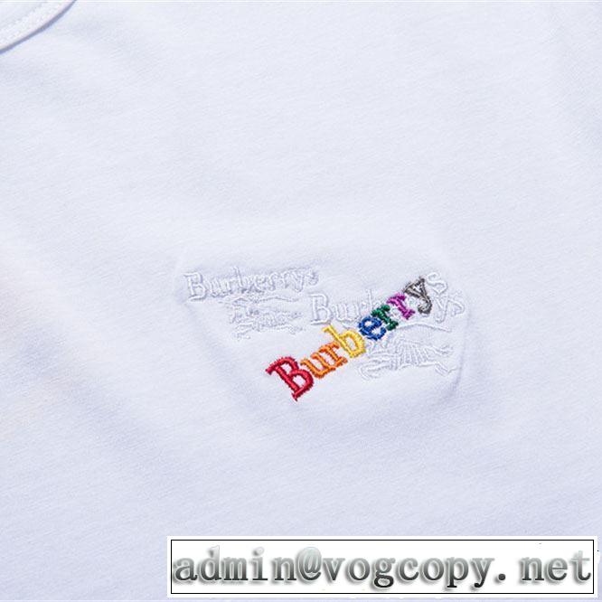3色可選 2019春夏も引き続き人気セール 涼しげに演出 バーバリー BURBERRY Tシャツ/ティーシャツ