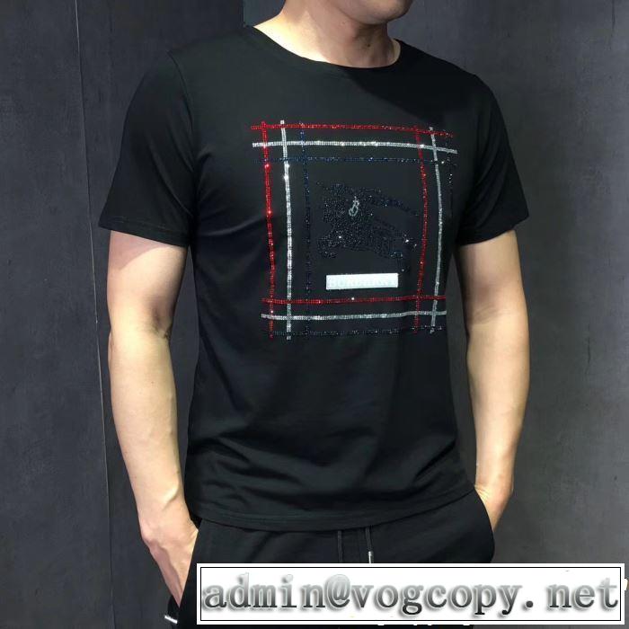 2色可選 2019年春夏流行ファッション リッチな印象に バーバリー BURBERRY Tシャツ/ティーシャツ