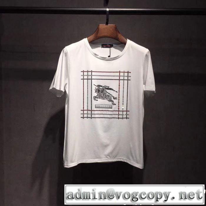 2色可選 2019年春夏流行ファッション リッチな印象に バーバリー BURBERRY Tシャツ/ティーシャツ