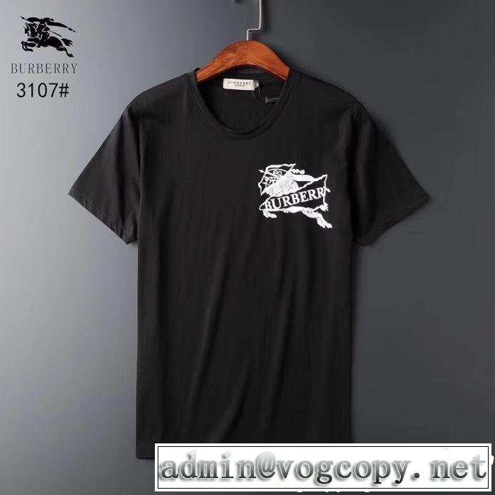バーバリー BURBERRY Tシャツ/ティーシャツ 2色可選 2019春夏は人気定番 すっきりした印象に