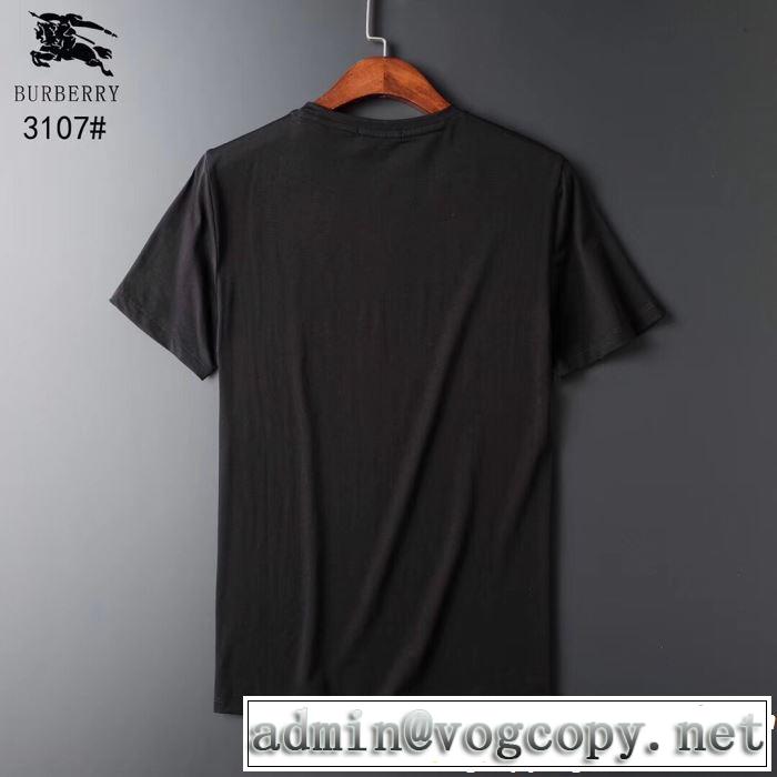バーバリー BURBERRY Tシャツ/ティーシャツ 2色可選 2019春夏は人気定番 すっきりした印象に