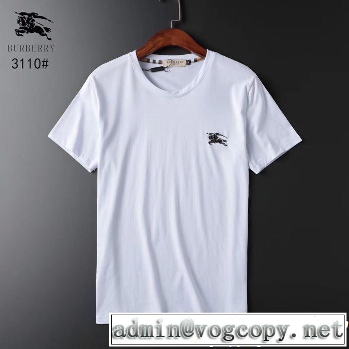 BURBERRY Tシャツ/ティーシャツ 2色可選 2019春夏も引き続きトレンド 知的優秀アイテム バーバリー