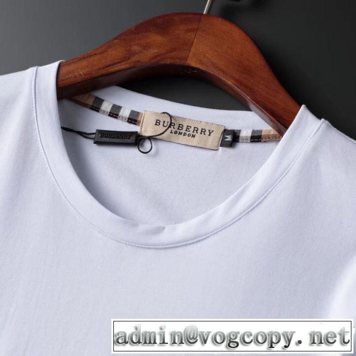 BURBERRY Tシャツ/ティーシャツ 2色可選 2019春夏も引き続きトレンド 知的優秀アイテム バーバリー
