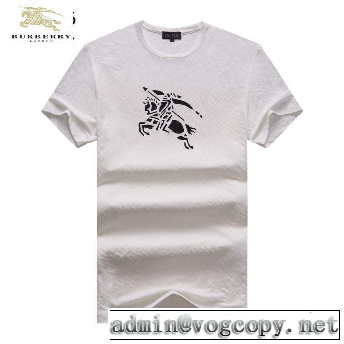 リッチな印象に バーバリー BURBERRY Tシャツ/ティーシャツ 2色可選 2019夏ファション新品