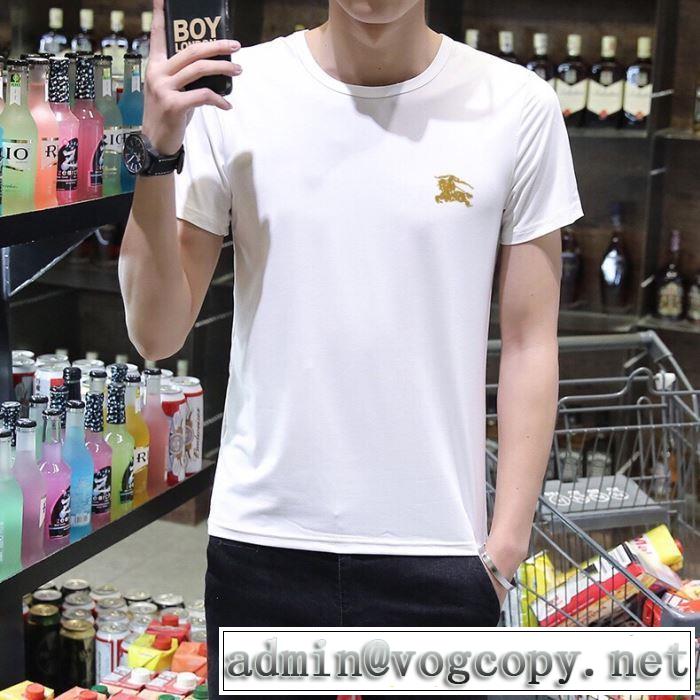 2019年最新ファッション バーバリー BURBERRY 2色可選  Tシャツ/半袖 夏キレ味をプラス