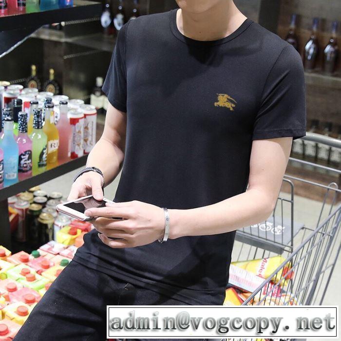 2019年最新ファッション バーバリー BURBERRY 2色可選  Tシャツ/半袖 夏キレ味をプラス