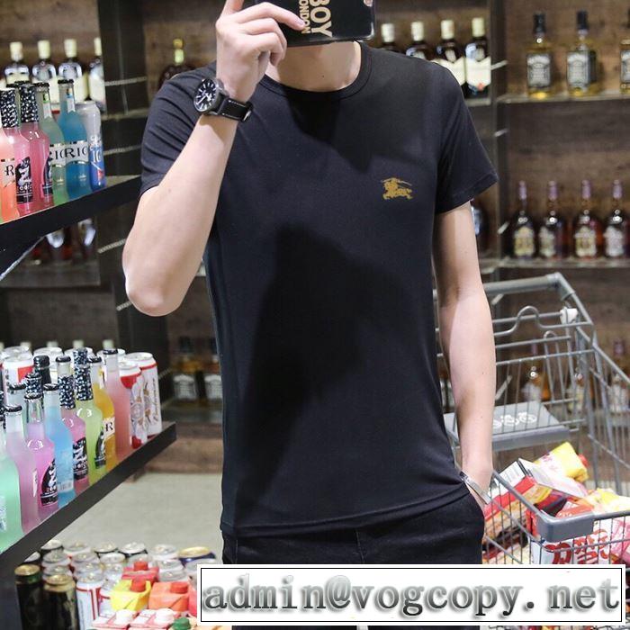 2019年最新ファッション バーバリー BURBERRY 2色可選  Tシャツ/半袖 夏キレ味をプラス