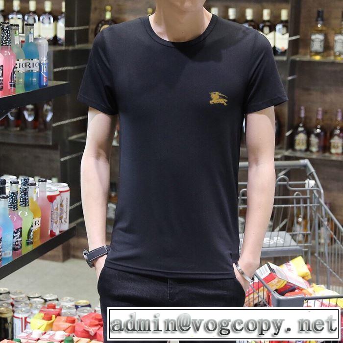 2019年最新ファッション バーバリー BURBERRY 2色可選  Tシャツ/半袖 夏キレ味をプラス