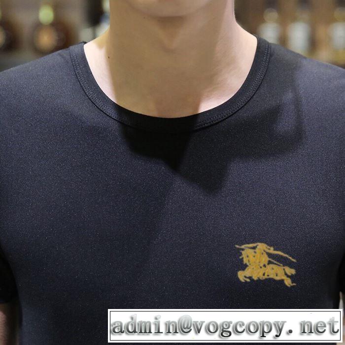 2019年最新ファッション バーバリー BURBERRY 2色可選  Tシャツ/半袖 夏キレ味をプラス