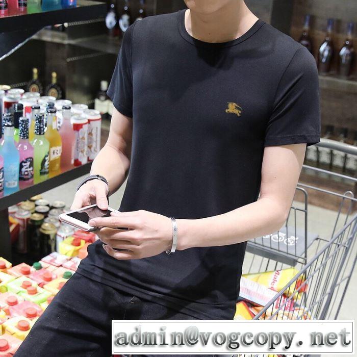 2019年最新ファッション バーバリー BURBERRY 2色可選  Tシャツ/半袖 夏キレ味をプラス