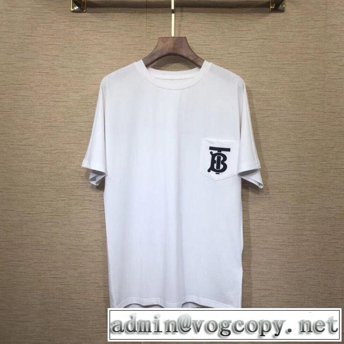2019SSのトレンド商品 BURBERRY 2色可選  Tシャツ/半袖 春夏シンプルファッションでOK！ バーバリー