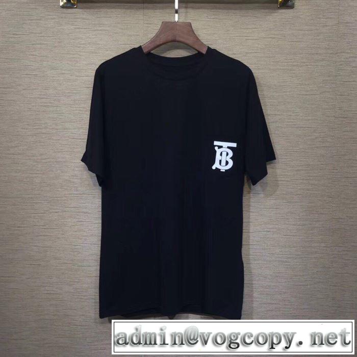 2019SSのトレンド商品 BURBERRY 2色可選  Tシャツ/半袖 春夏シンプルファッションでOK！ バーバリー