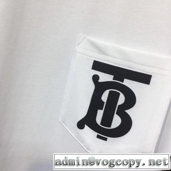 2019SSのトレンド商品 BURBERRY 2色可選  Tシャツ/半袖 春夏シンプルファッションでOK！ バーバリー