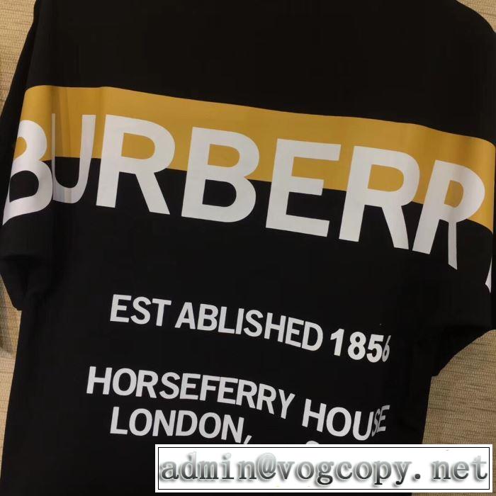 2019SSのトレンド商品 BURBERRY 2色可選  Tシャツ/半袖 春夏シンプルファッションでOK！ バーバリー