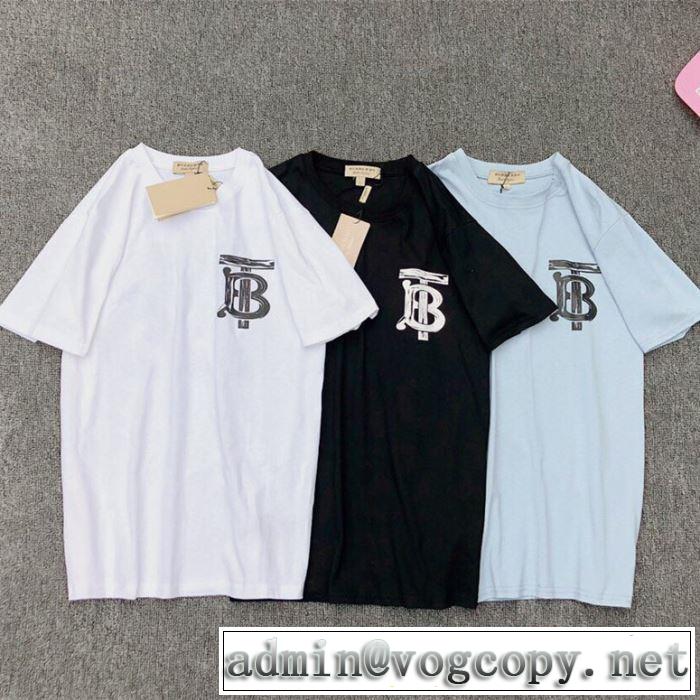 バーバリー一押し注目ブランドファション  BURBERRY 3色可選  Tシャツ/半袖 2019春夏のトレンド新商品