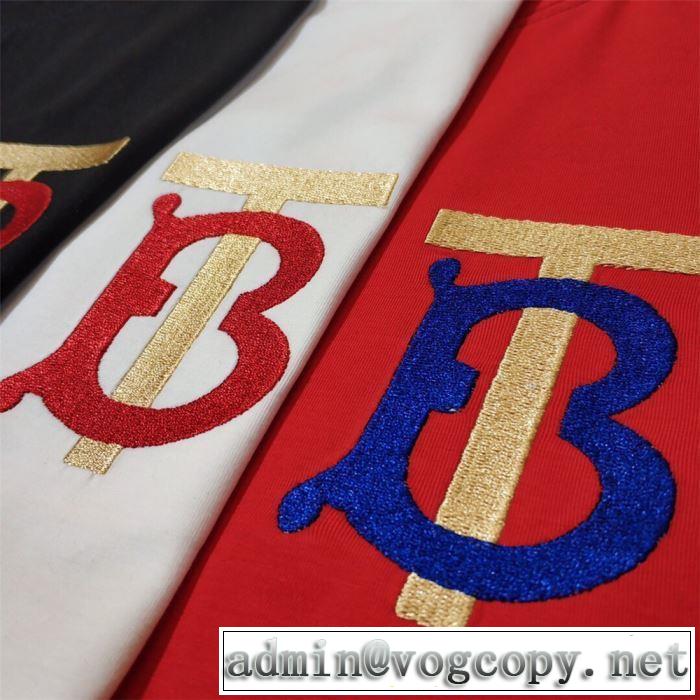 おしゃれデザインも大人気バーバリー BURBERRY 3色可選  Tシャツ/半袖 2019春夏のトレンド新商品