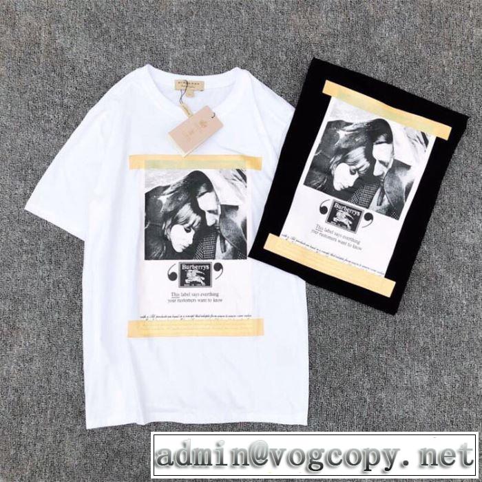 Tシャツ/半袖 お洒落トレンド人気 バーバリー2019年最新ファッション BURBERRY 2色可選