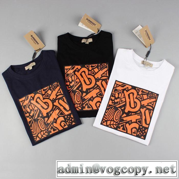 2019年最新ファッション バーバリー 春夏のトレンドアイテム BURBERRY 3色可選  Tシャツ/半袖