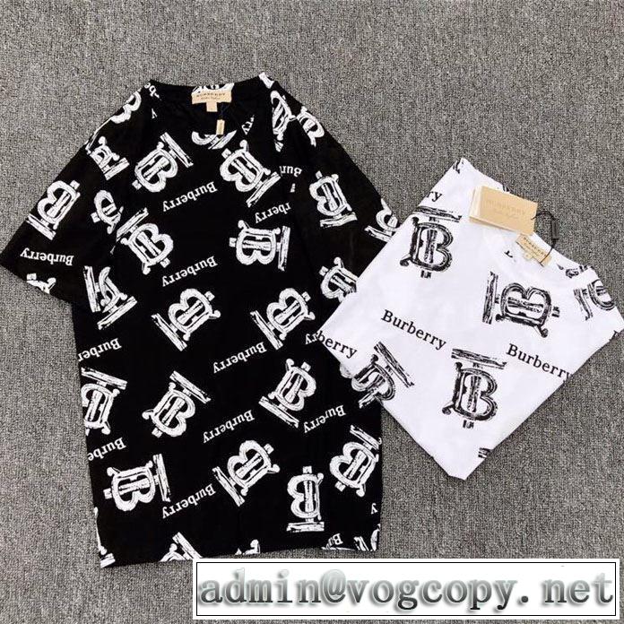 2019年最新ファッション バーバリー BURBERRY今っぽく新作アイテム  2色可選  Tシャツ/半袖