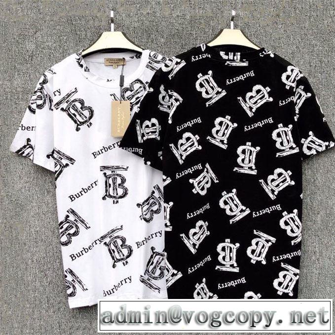2019年最新ファッション バーバリー BURBERRY今っぽく新作アイテム  2色可選  Tシャツ/半袖