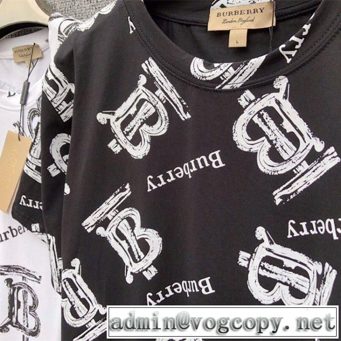 2019年最新ファッション バーバリー BURBERRY今っぽく新作アイテム  2色可選  Tシャツ/半袖