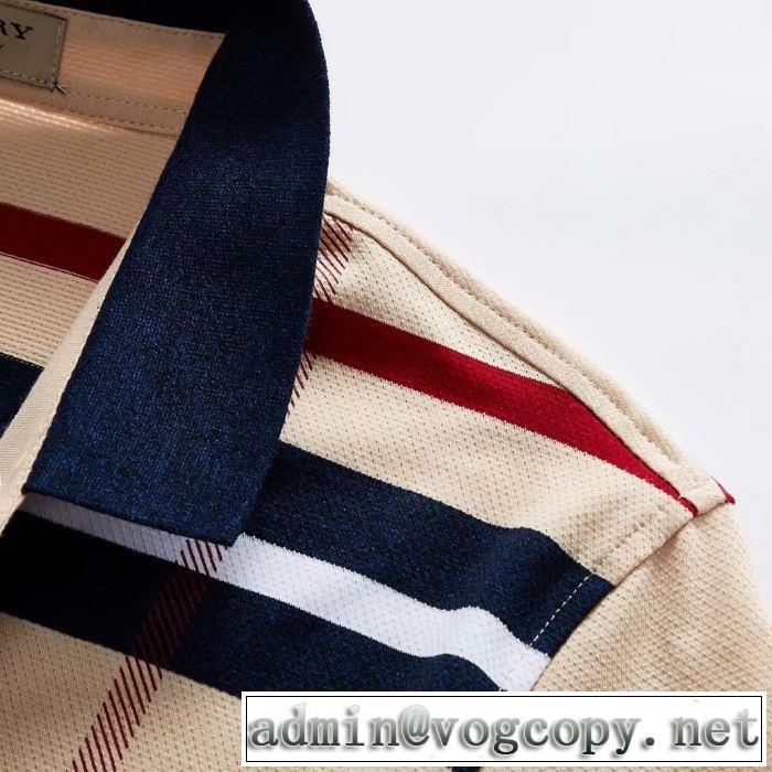 大胆にデザインオシャレ新品 Tシャツ/半袖バーバリー デザイン抜群のアイテム BURBERRY 5色可選