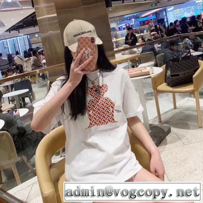 大人っぽく着こなしTシャツ/半袖 バーバリー 【2019春夏】最新コレクション BURBERRY 2色可選