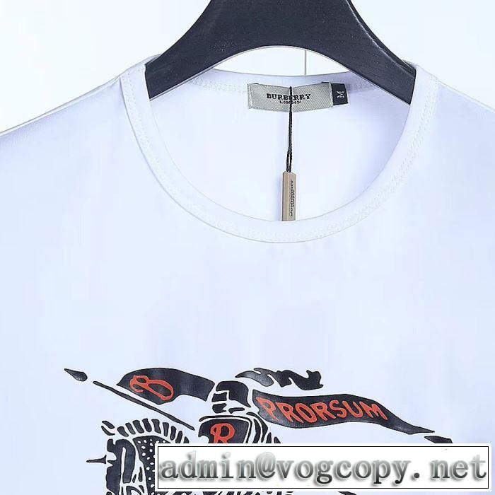 2019即旬な装いに バーバリー BURBERRY Tシャツ/ティーシャツ きちんと感が抜群 3色可選 オシャレな印象に