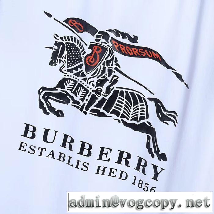 2019即旬な装いに バーバリー BURBERRY Tシャツ/ティーシャツ きちんと感が抜群 3色可選 オシャレな印象に