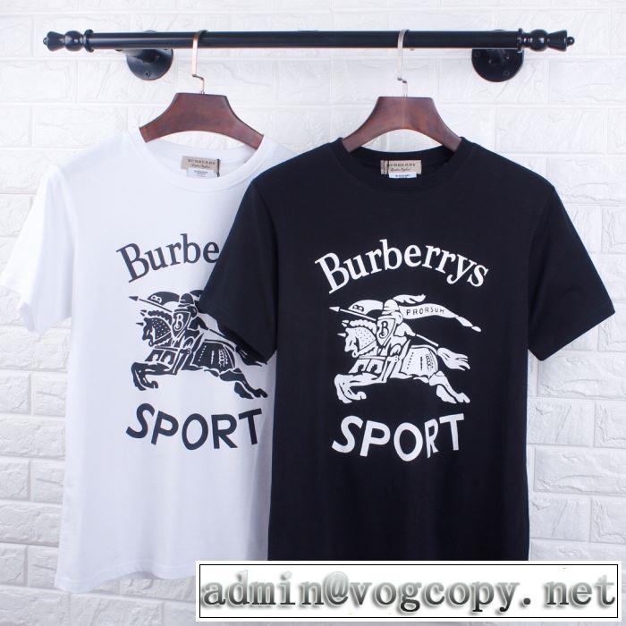 2色可選 グッと大人っぽい印象に バーバリー BURBERRY 2019年の夏のマスト Tシャツ/ティーシャツ 夏らしい抜け感を演出し 