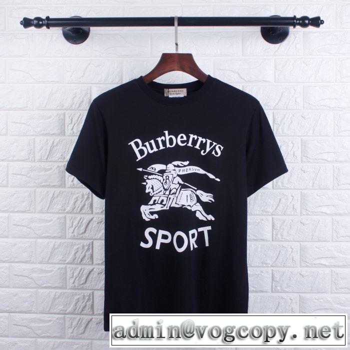 2色可選 グッと大人っぽい印象に バーバリー BURBERRY 2019年の夏のマスト Tシャツ/ティーシャツ 夏らしい抜け感を演出し