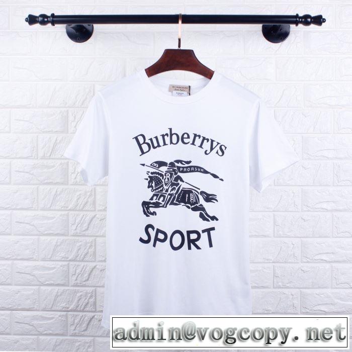 2色可選 グッと大人っぽい印象に バーバリー BURBERRY 2019年の夏のマスト Tシャツ/ティーシャツ 夏らしい抜け感を演出し