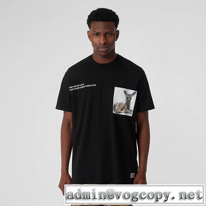 ちょっと大人の印象 バーバリー BURBERRY 2019春夏も引き続き人気セール Tシャツ/ティーシャツ 2色可選 