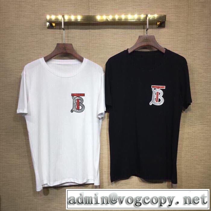 特に注目したい バーバリー BURBERRY 春夏の流行り2019新品 Tシャツ/ティーシャツ 2色可選 大人っぽく着こなせる 