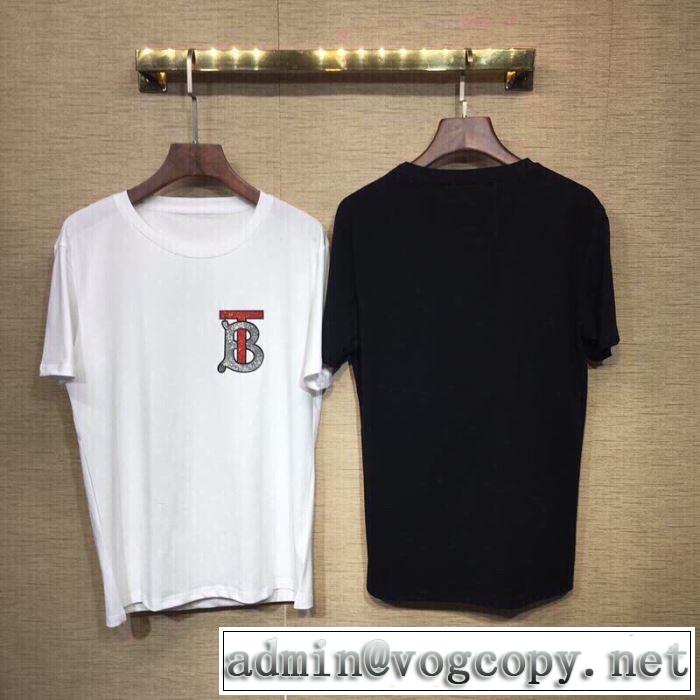 特に注目したい バーバリー BURBERRY 春夏の流行り2019新品 Tシャツ/ティーシャツ 2色可選 大人っぽく着こなせる