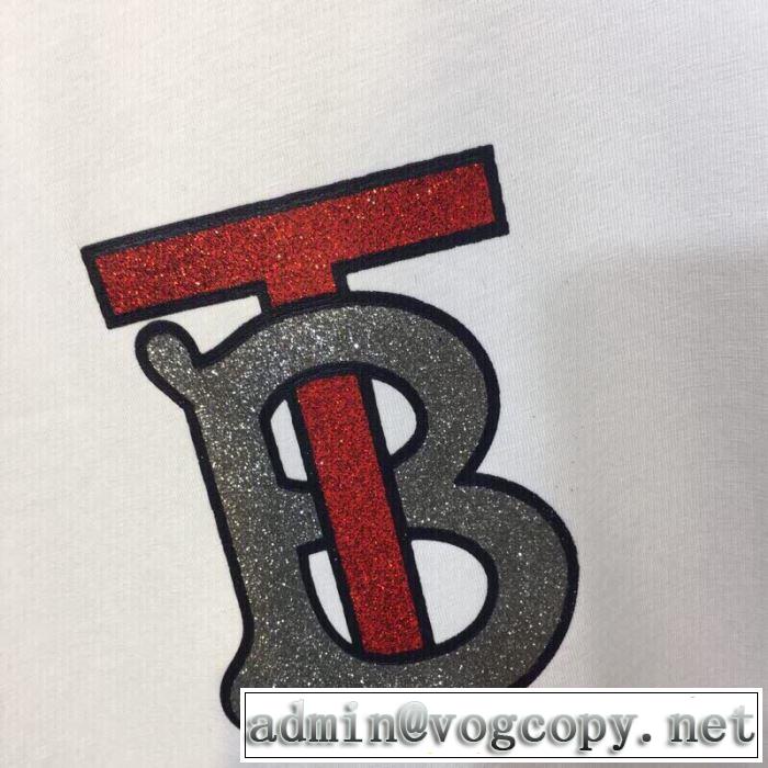 特に注目したい バーバリー BURBERRY 春夏の流行り2019新品 Tシャツ/ティーシャツ 2色可選 大人っぽく着こなせる
