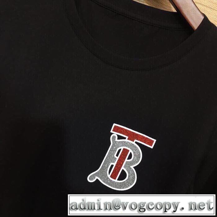 特に注目したい バーバリー BURBERRY 春夏の流行り2019新品 Tシャツ/ティーシャツ 2色可選 大人っぽく着こなせる