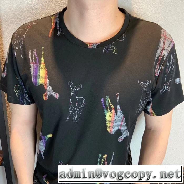 2色可選 気持ちいい真夏日にぴったり バーバリー BURBERRYおしゃれな夏ファッション2019 Tシャツ/ティーシャツ 欠かせない限定アイテム