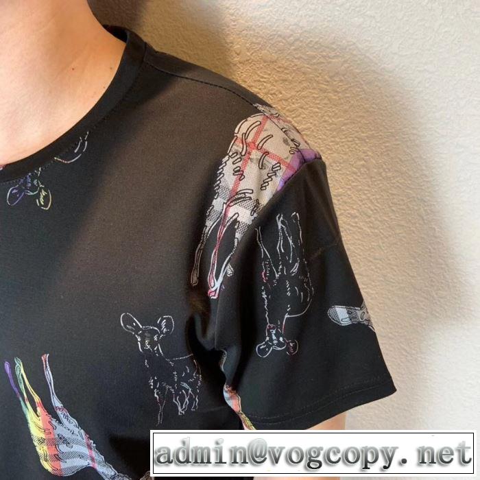 2色可選 気持ちいい真夏日にぴったり バーバリー BURBERRYおしゃれな夏ファッション2019 Tシャツ/ティーシャツ 欠かせない限定アイテム